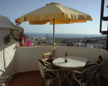 Nerja Holiday Villas Apartments View from  Villa  126 San Francisco Terrace  CLICK TO EXPAND.